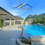 Modern pool villa with large outdoor terrace and mountain views in Sam Roi Yot