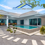 Newly built Hua Hin pool villa with 3 bedrooms, terrace, and tropical garden in Botanica Hua Hin property