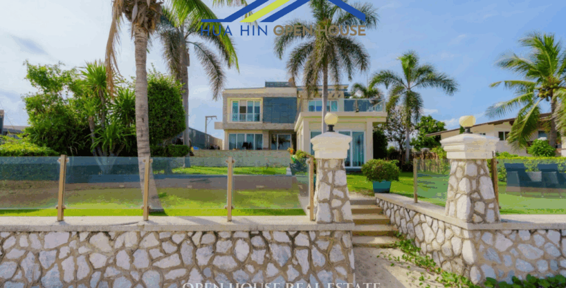 Luxury beachfront villa in Hua Hin with private infinity pool and ocean views