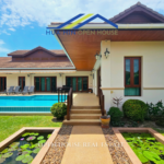 Luxury 4 bedroom Bali-style Hua Hin villa for sale in Soi 88 with private infinity pool and landscaped garden