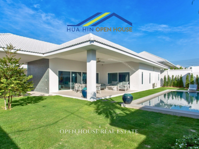 Comfortable Fully Furnished Single-Level 3 Bedroom Pool Villa for Sale in Hua Hin