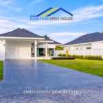 Front view of new pool villa near Hua Hin Immigration