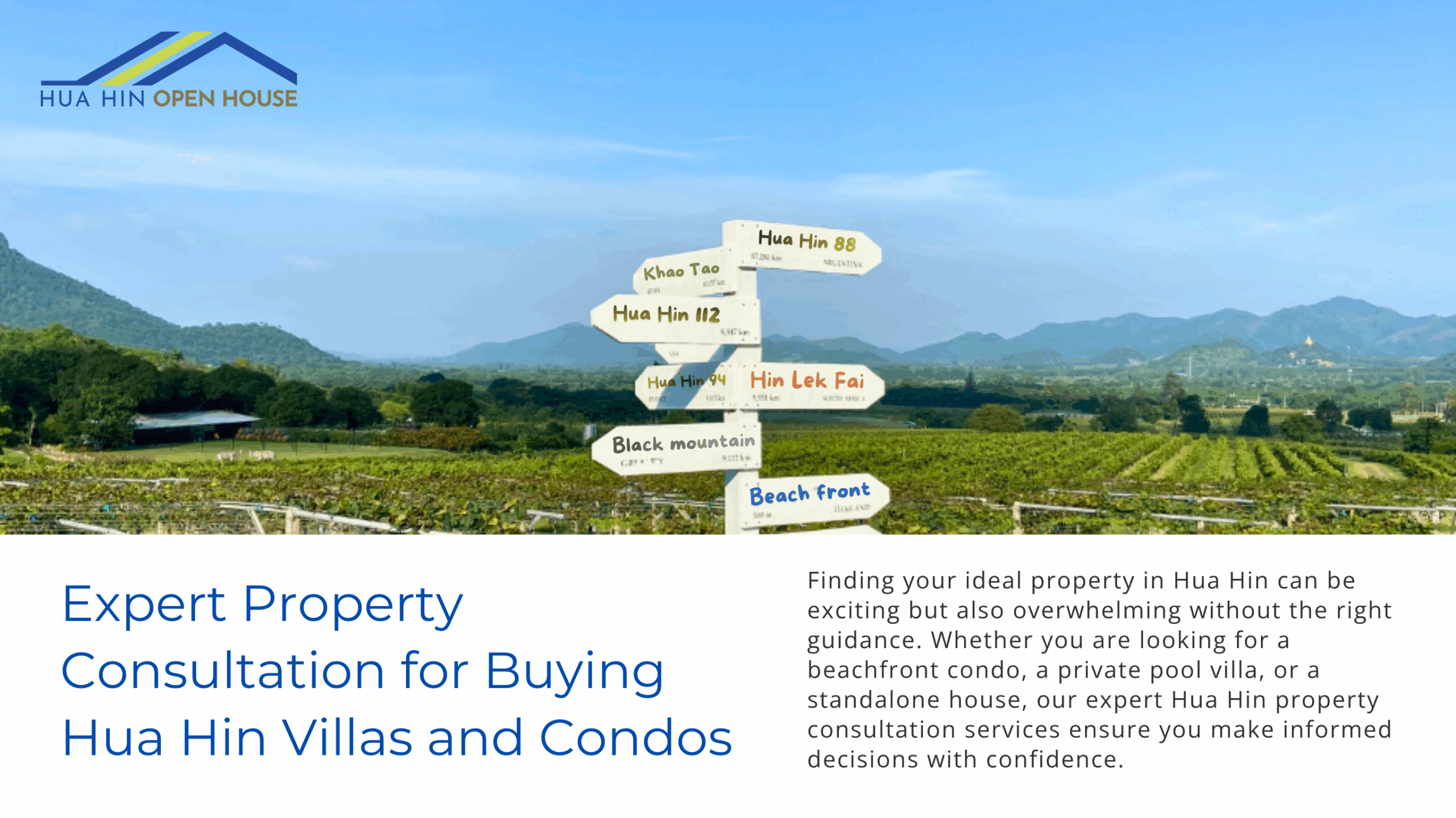 Expert property consultation in Hua Hin for buying villas and houses with guidance on legal, investment, and location considerations