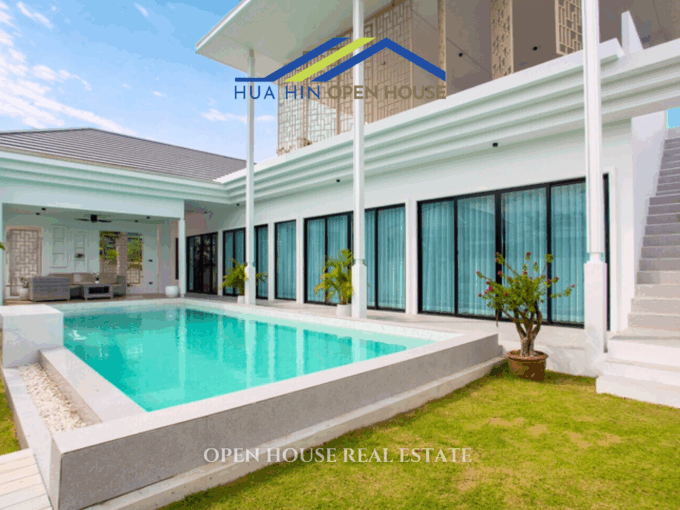 Modern 3-bedroom HUa Hin luxury pool villa with rooftop terrace at the villa in Hua Hin Soi 102